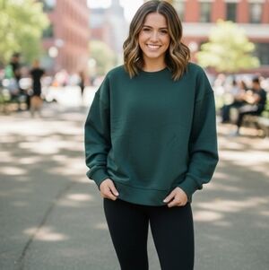 Lazypants Women's Green Crewneck Sweatshirt in Small NWT